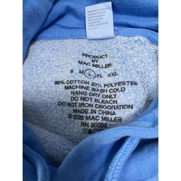 MAC MILLER TIL INFINITY HOODIE PRODUCT BY MAC MILLER BLUE / Size L NWOT - Picture 3 of 3